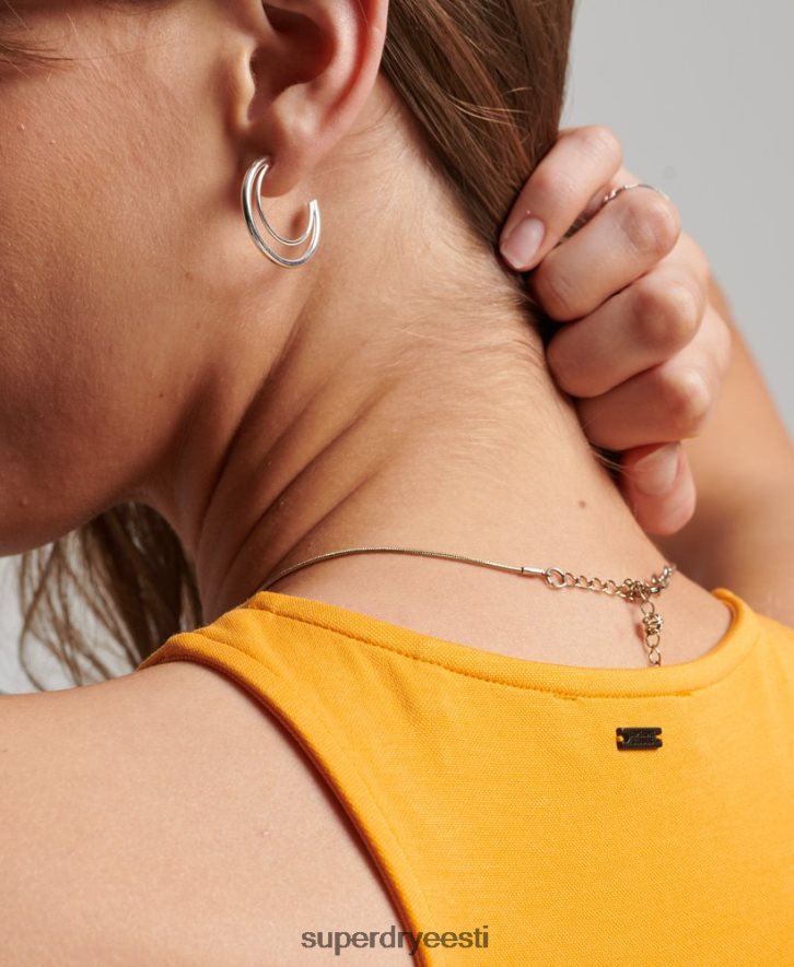 Superdry naised jersey võidusõitja minikleit B2LT42408 Riietus kollane