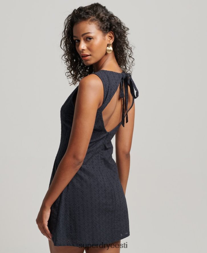 Superdry naised vintage broderie minikleit B2LT42387 Riietus merevägi