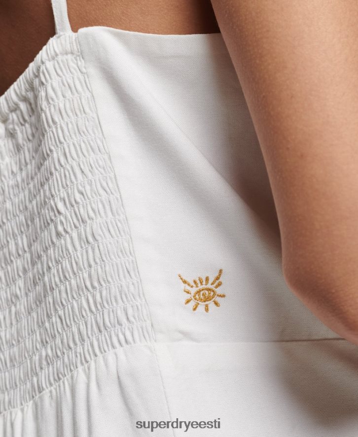 Superdry naised vintage cami minikleit B2LT41967 Riietus valge