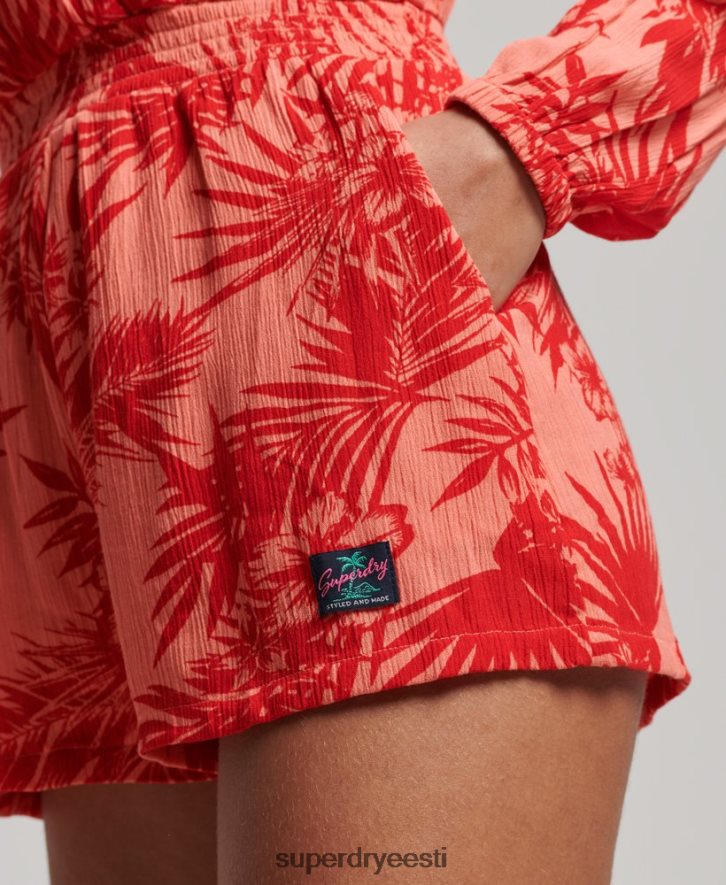 Superdry naised vintage rannamängukostüüm B2LT44097 Riietus korallid