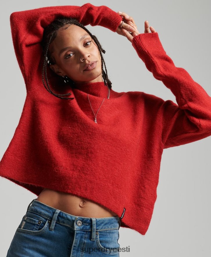 Superdry naised Vintage hädavajalik trikookkaelusega kampsun B2LT43987 Riietus punane