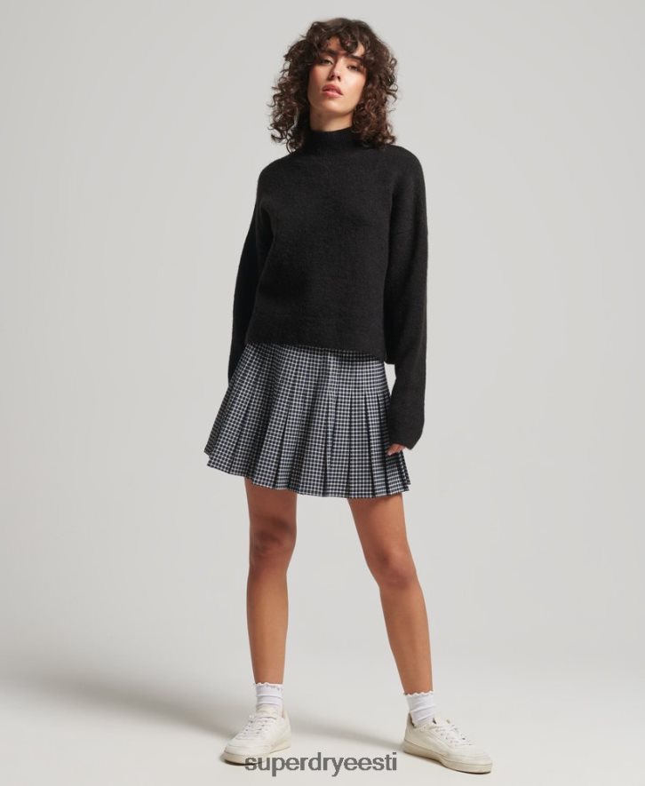 Superdry naised Vintage hädavajalik trikookkaelusega kampsun B2LT46531 Riietus must