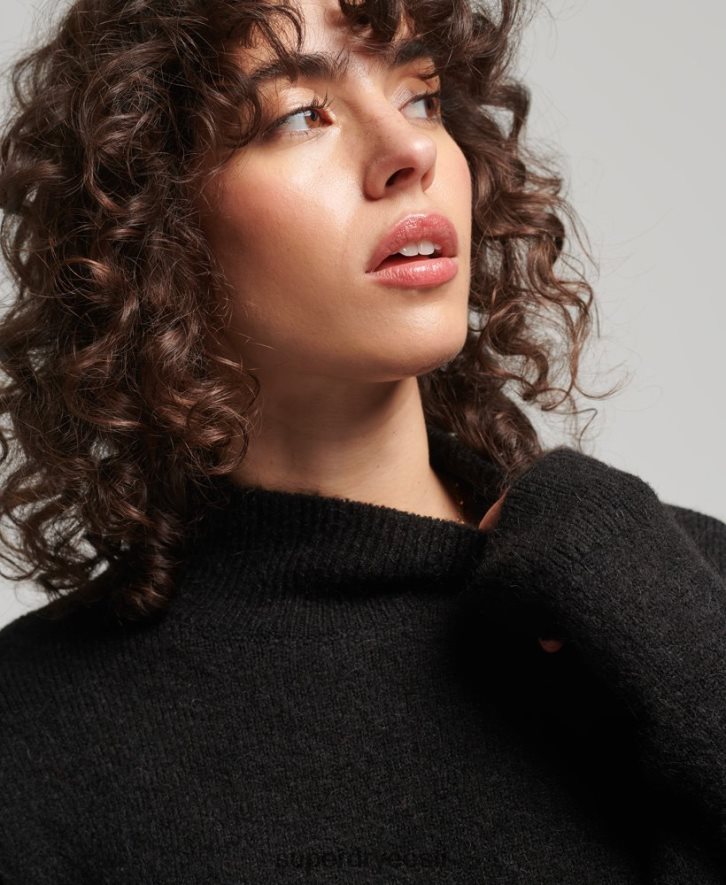 Superdry naised Vintage hädavajalik trikookkaelusega kampsun B2LT46531 Riietus must