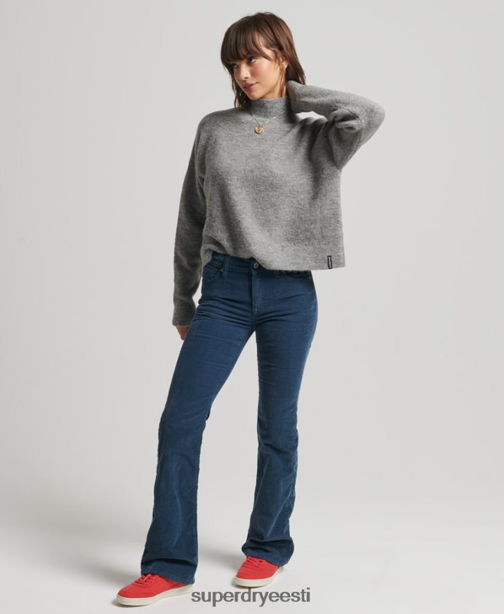 Superdry naised Vintage hädavajalik trikookkaelusega kampsun B2LT46630 Riietus helehall