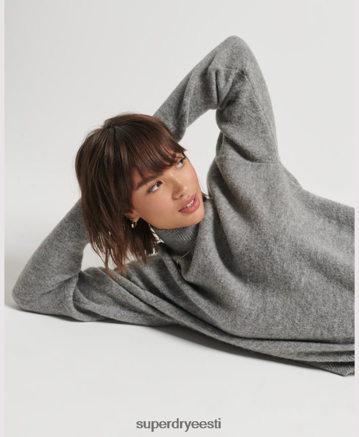 Superdry naised Vintage hädavajalik trikookkaelusega kampsun B2LT46630 Riietus helehall