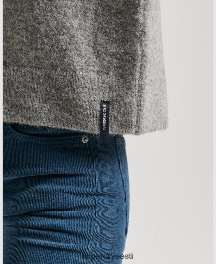 Superdry naised Vintage hädavajalik trikookkaelusega kampsun B2LT46630 Riietus helehall