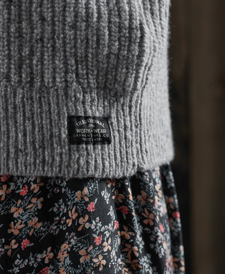 Superdry naised freya tweedi meeskonna hüppaja B2LT46766 Riietus helehall