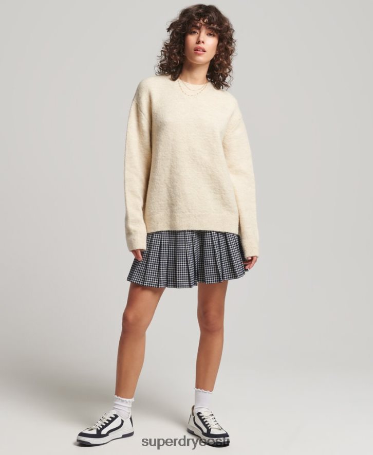 Superdry naised hädavajalik ülipehme kaelusega kampsun B2LT43967 Riietus kreem