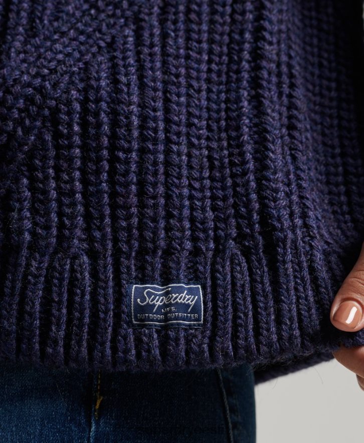 Superdry naised slouchy stitch rull kaelus koo džemper B2LT43980 Riietus merevägi