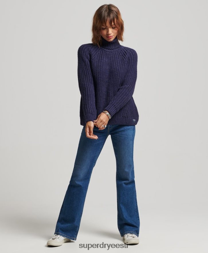 Superdry naised slouchy stitch rull kaelus koo džemper B2LT43980 Riietus merevägi