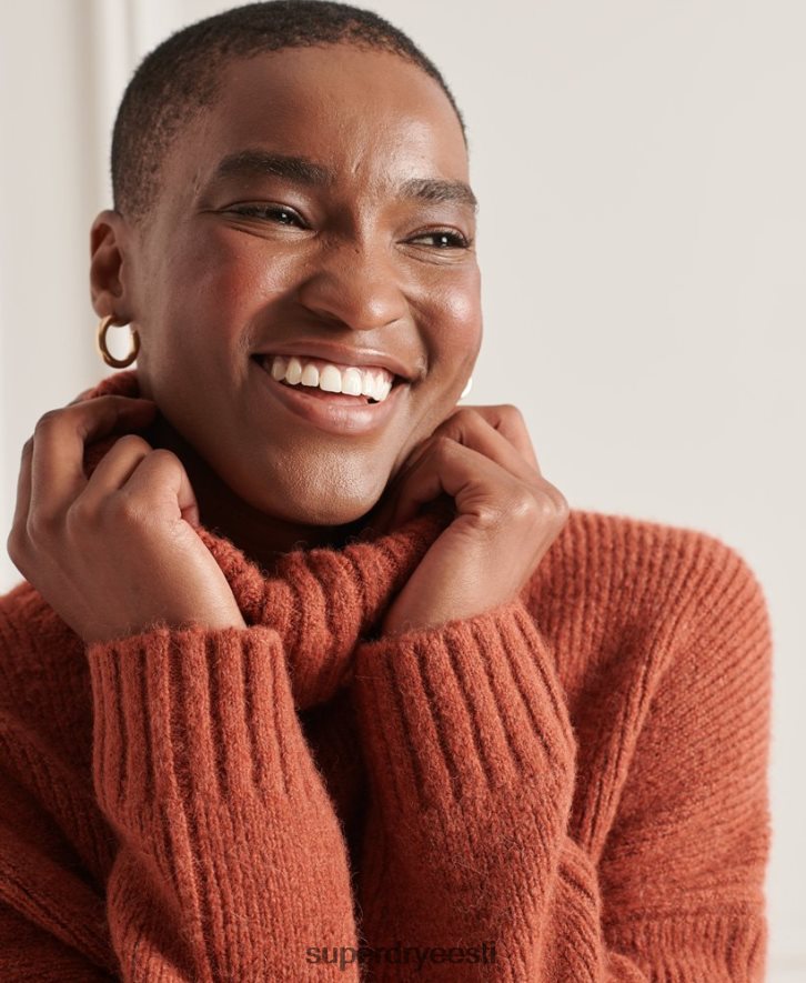 Superdry naised studios turske kaelusega kampsun B2LT44004 Riietus oranž