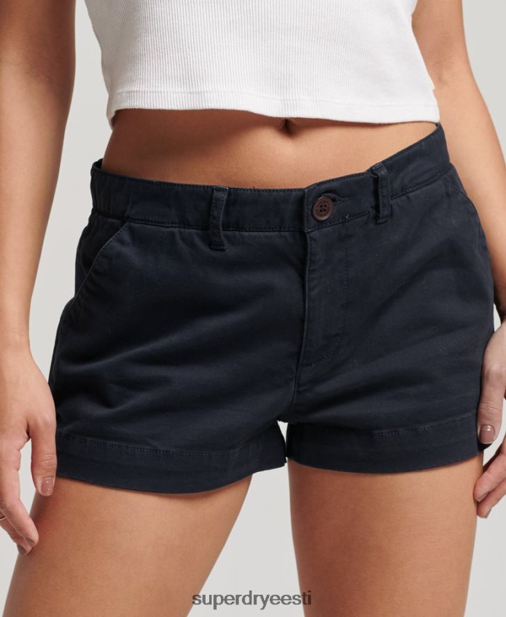 Superdry naised chino kuumad lühikesed püksid B2LT42093 Riietus merevägi