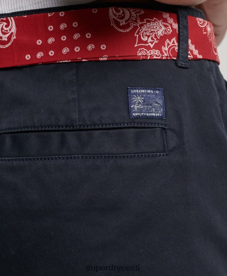 Superdry naised chino kuumad lühikesed püksid B2LT42093 Riietus merevägi