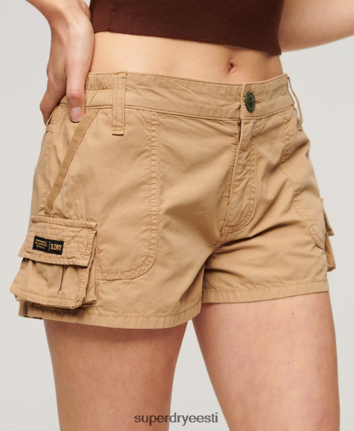 Superdry naised tarbekauba lühikesed püksid B2LT42124 Riietus tan
