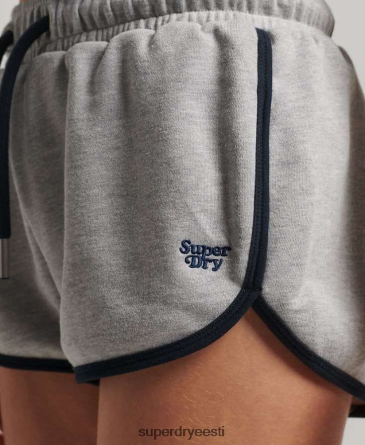 Superdry naised vintage jersey võidusõitja lühikesed püksid B2LT43115 Riietus tumehall