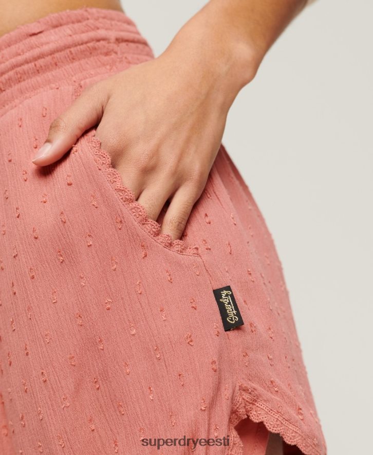 Superdry naised vintage rannapüksid B2LT43094 Riietus roosa