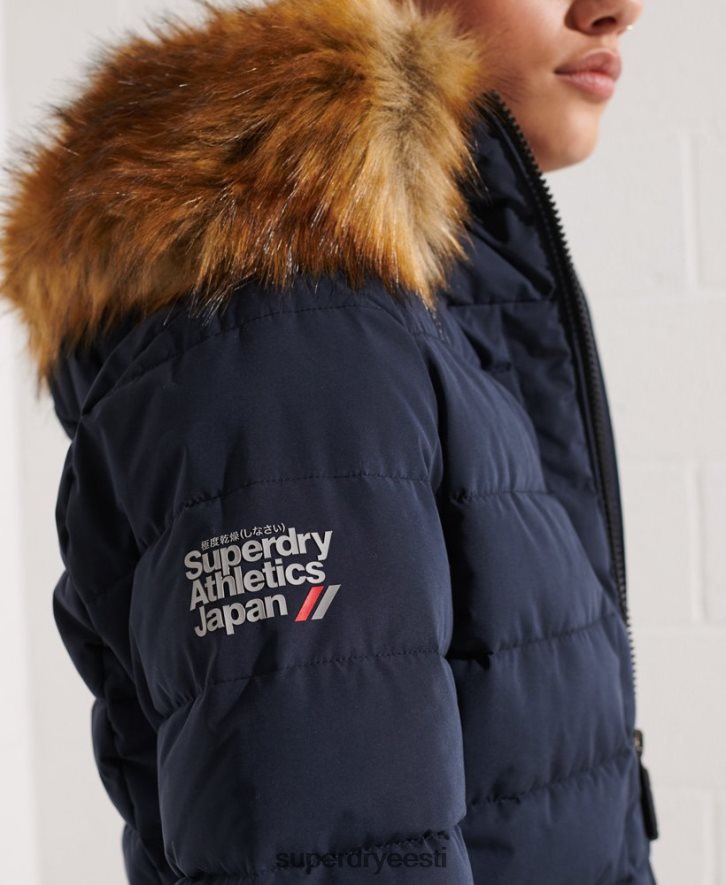 Superdry naised arktiline kõrge puhvmantel B2LT43646 Riietus merevägi