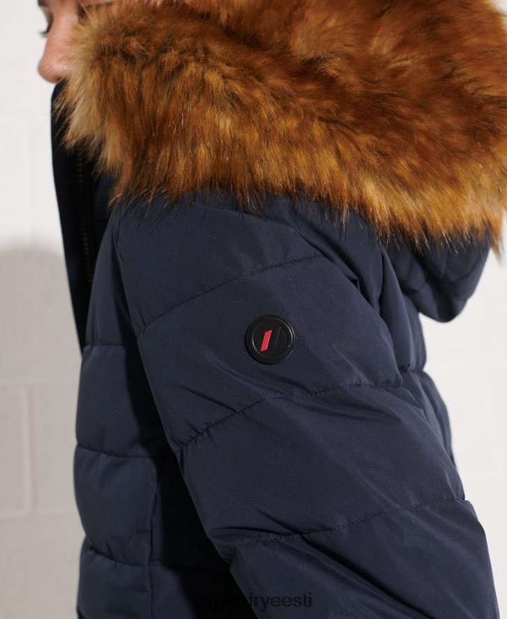 Superdry naised arktiline kõrge puhvmantel B2LT43646 Riietus merevägi