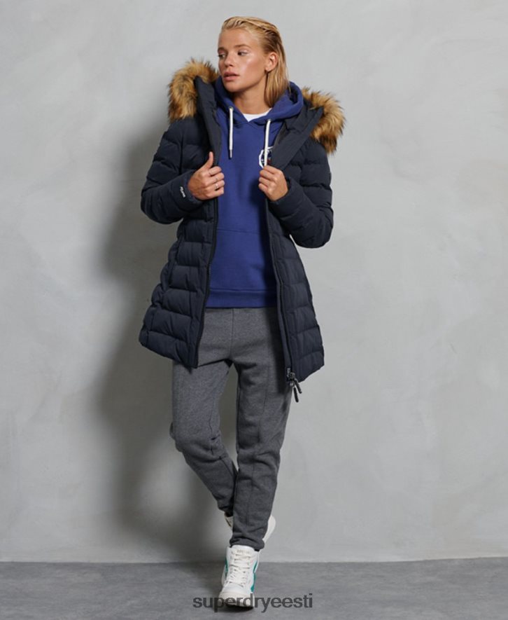 Superdry naised arktiline kõrge puhvmantel B2LT45655 Riietus merevägi