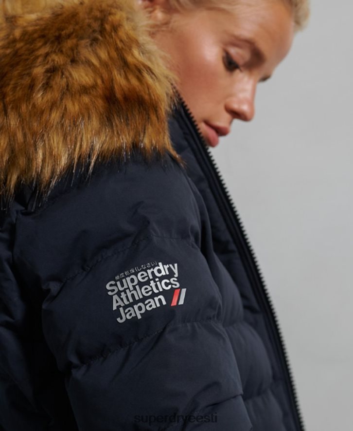 Superdry naised arktiline kõrge puhvmantel B2LT45655 Riietus merevägi