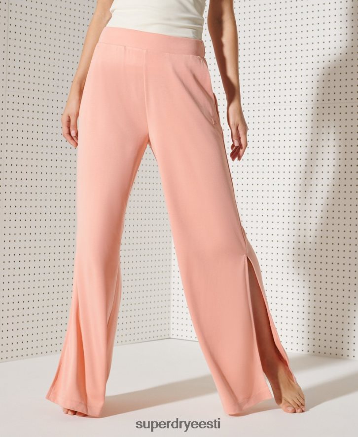 Superdry naised flex laia säärega püksid B2LT43944 Riietus roosa