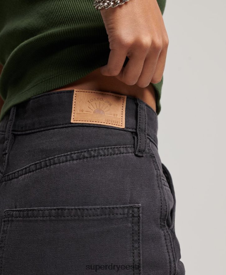 Superdry naised laia säärega puusepapüksid B2LT42559 Riietus must