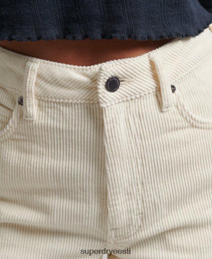 Superdry naised vintage laia säärega nöörpüksid B2LT42587 Riietus kreem
