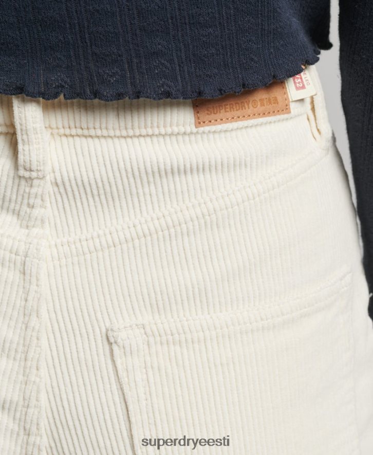 Superdry naised vintage laia säärega nöörpüksid B2LT42587 Riietus kreem