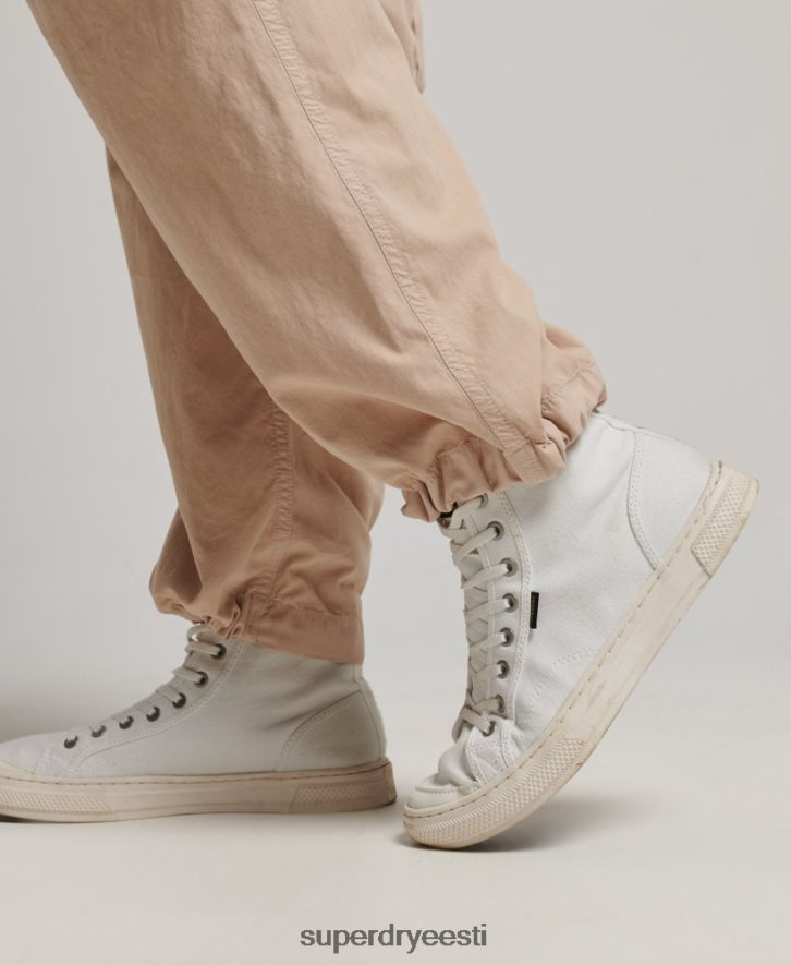 Superdry naised vintage madala tõusuga cargo püksid B2LT42036 Riietus pruun