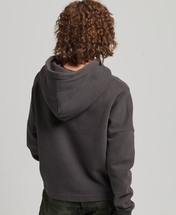 Superdry naised Vintage logo box fit kapuuts B2LT46067 Riietus pruun