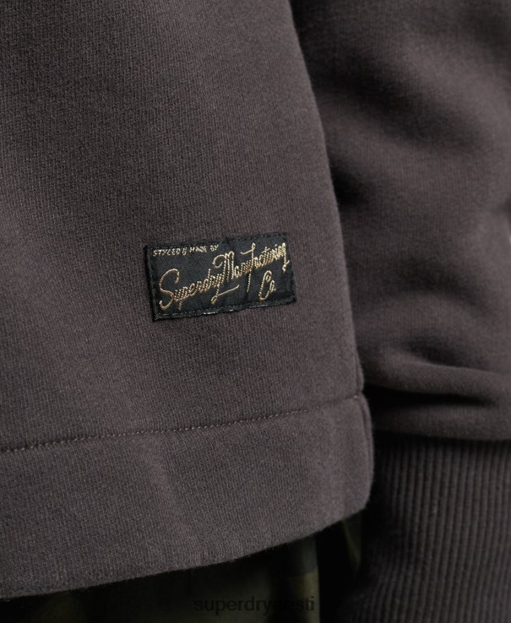 Superdry naised Vintage logo box fit kapuuts B2LT46067 Riietus pruun