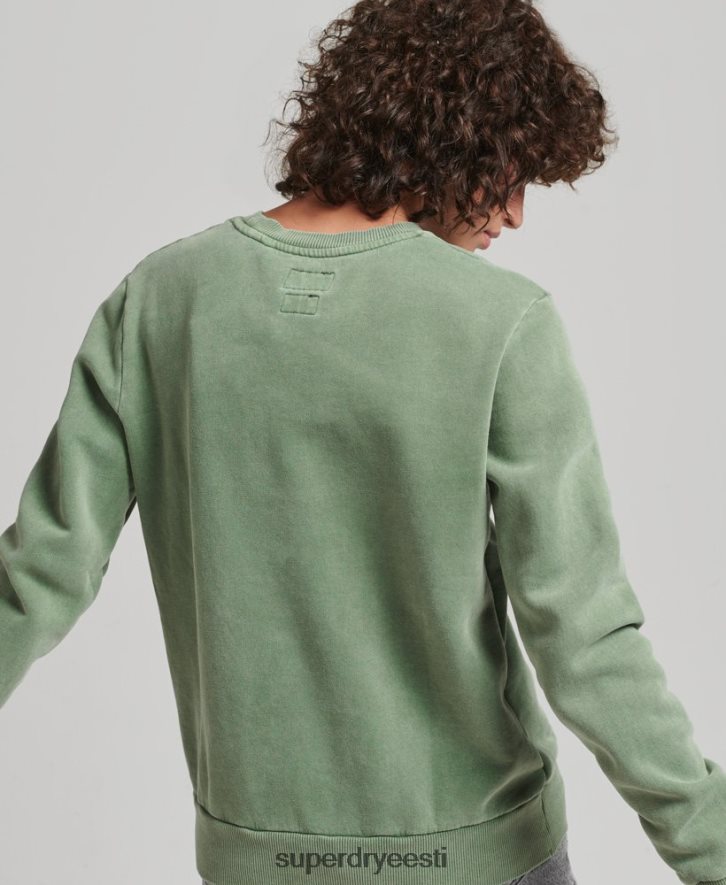Superdry naised Vintage logoga linnaosa meeskonna dressipluus B2LT46112 Riietus roheline