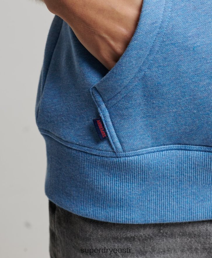 Superdry naised Vintage logoga tikitud kapuuts B2LT42194 Riietus sinine