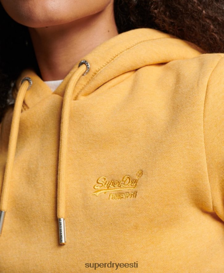 Superdry naised Vintage logoga tikitud kapuuts B2LT43344 Riietus kollane
