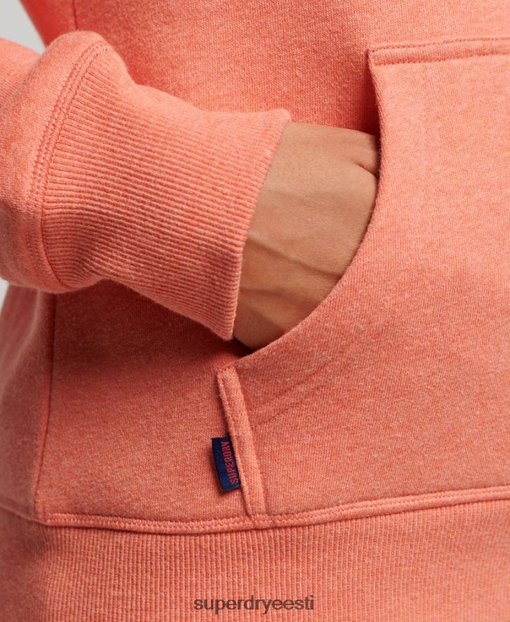 Superdry naised Vintage logoga tikitud kapuuts B2LT43358 Riietus korallid