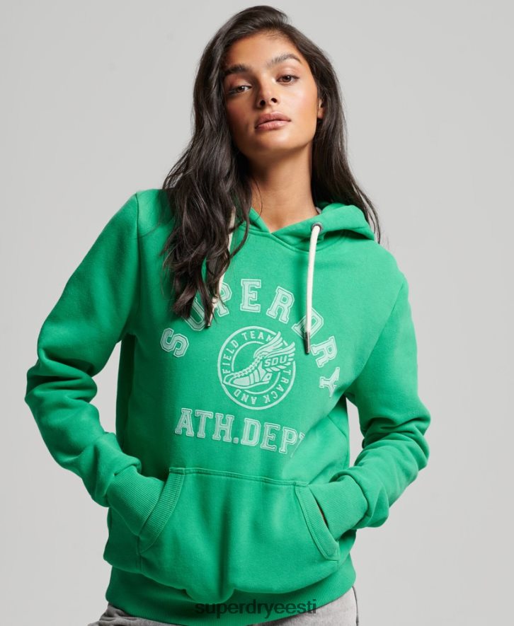 Superdry naised Vintage sportlik kapuuts B2LT43395 Riietus roheline