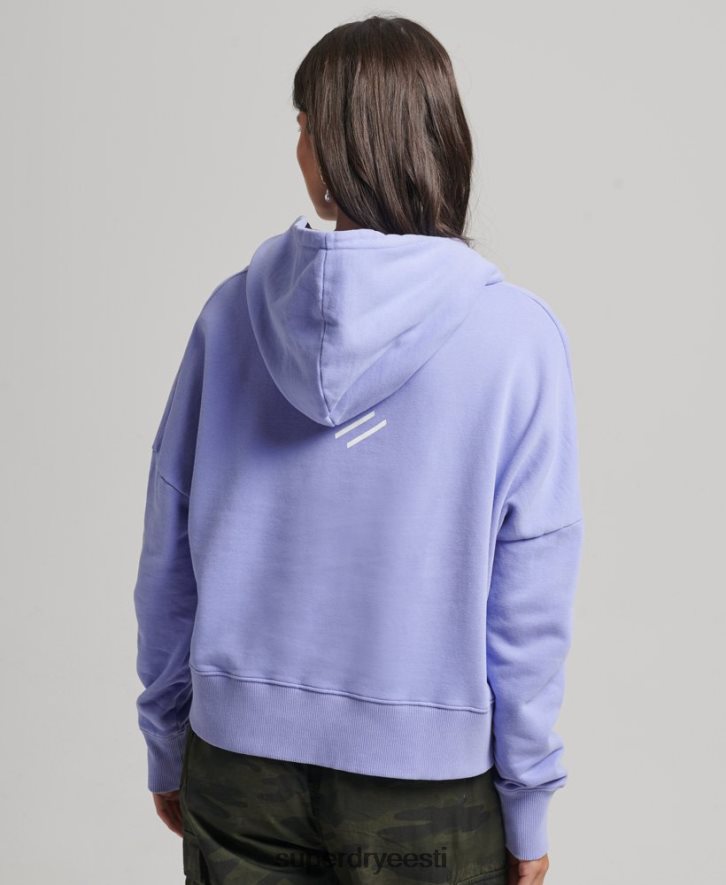 Superdry naised code core sport crop box hoodie B2LT46071 Riietus lilla