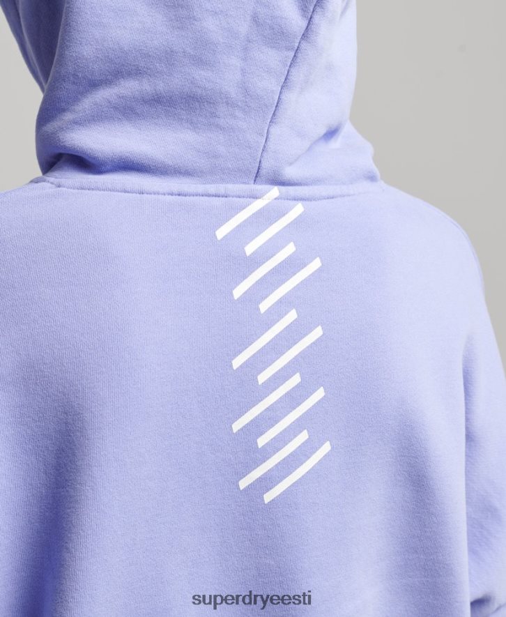 Superdry naised code core sport crop box hoodie B2LT46071 Riietus lilla