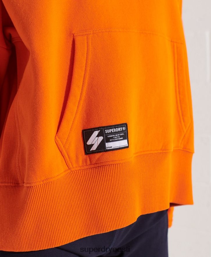 Superdry naised cooperate logo crop hoodie B2LT46145 Riietus oranž