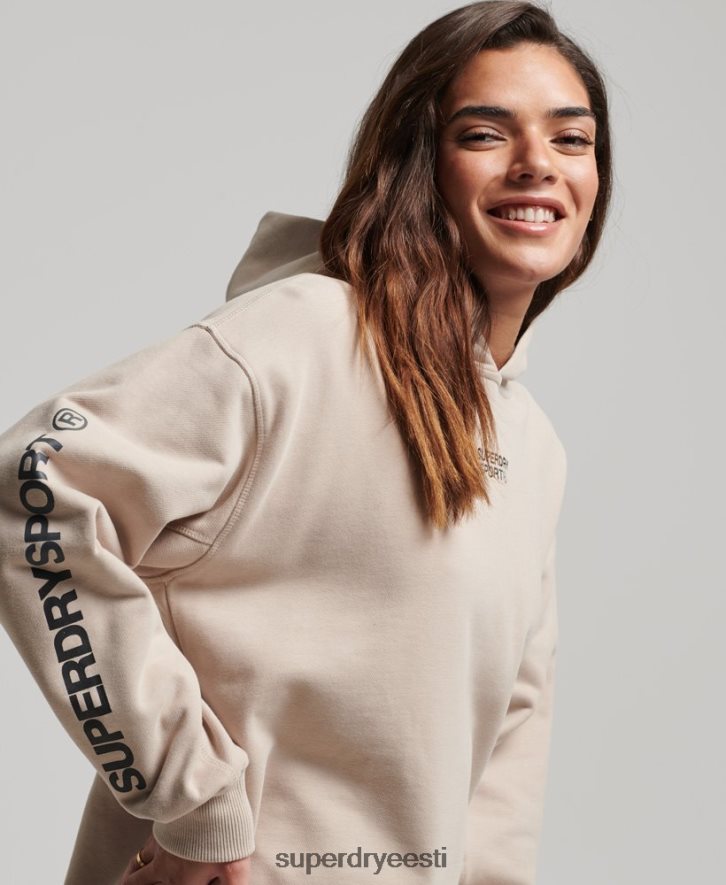 Superdry naised core oversized kapuuts B2LT43381 Riietus beež
