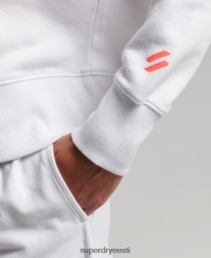Superdry naised core sport crop box hoodie B2LT43359 Riietus valge