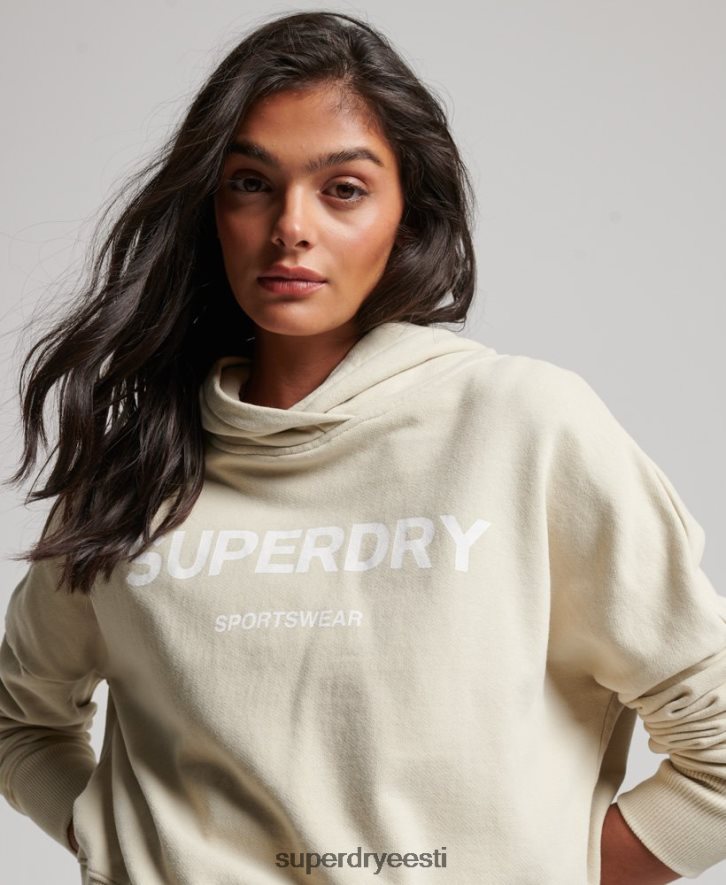 Superdry naised core sport crop box hoodie B2LT43360 Riietus beež