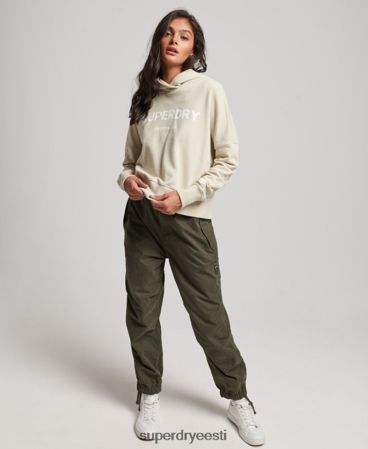 Superdry naised core sport crop box hoodie B2LT43360 Riietus beež
