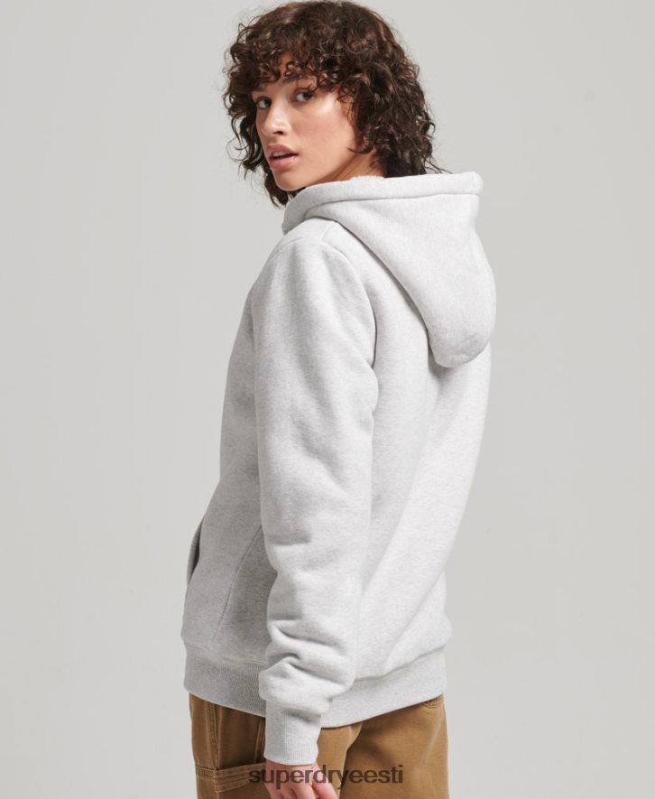 Superdry naised hädavajalik borgi voodriga lukuga kapuuts B2LT45752 Riietus helehall