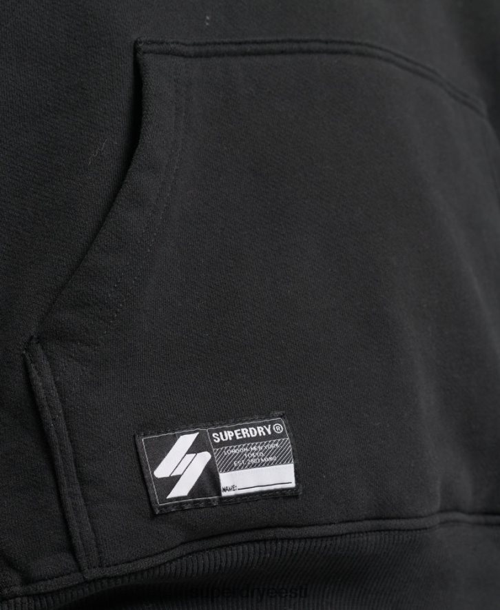 Superdry naised kood pooltooni logoga ülisuur kapuuts B2LT45791 Riietus must