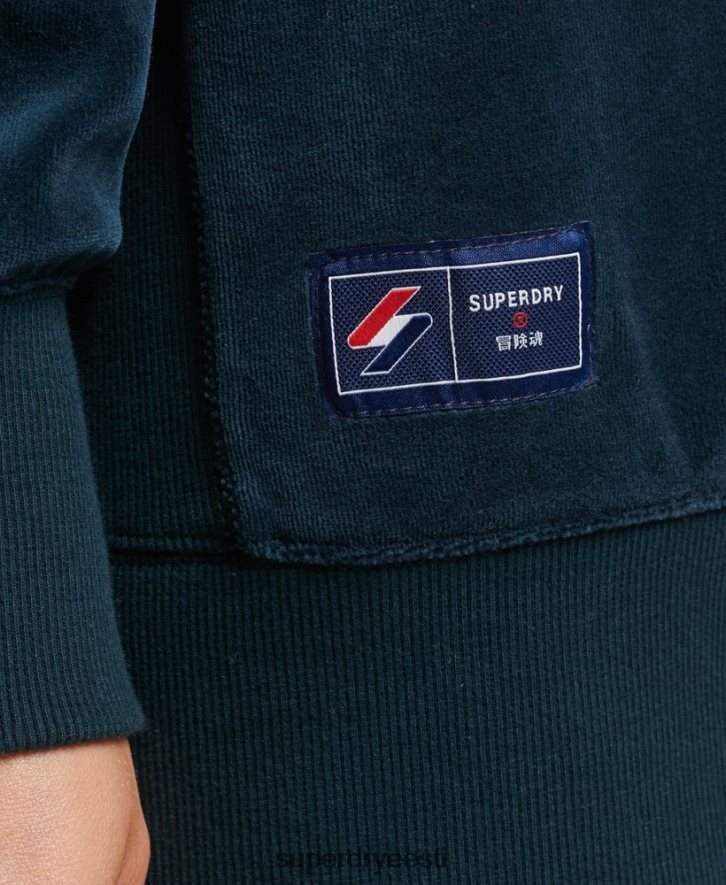 Superdry naised koodi s logo veluur ülegabariidiline meeskond B2LT45925 Riietus tumesinine
