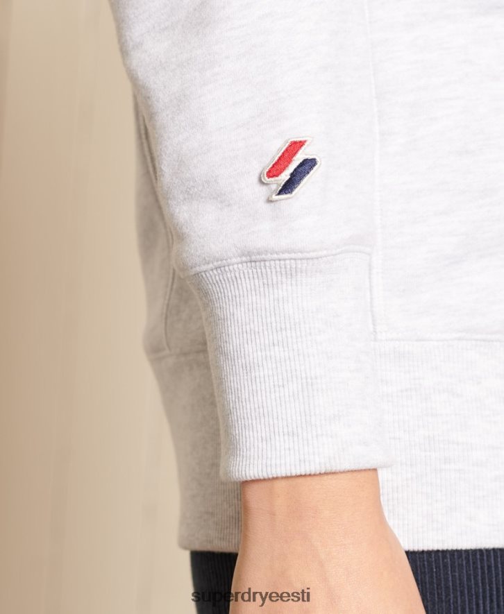 Superdry naised koodiga ülisuur aplikatsiooniga meeskonna dressipluus B2LT46045 Riietus helehall