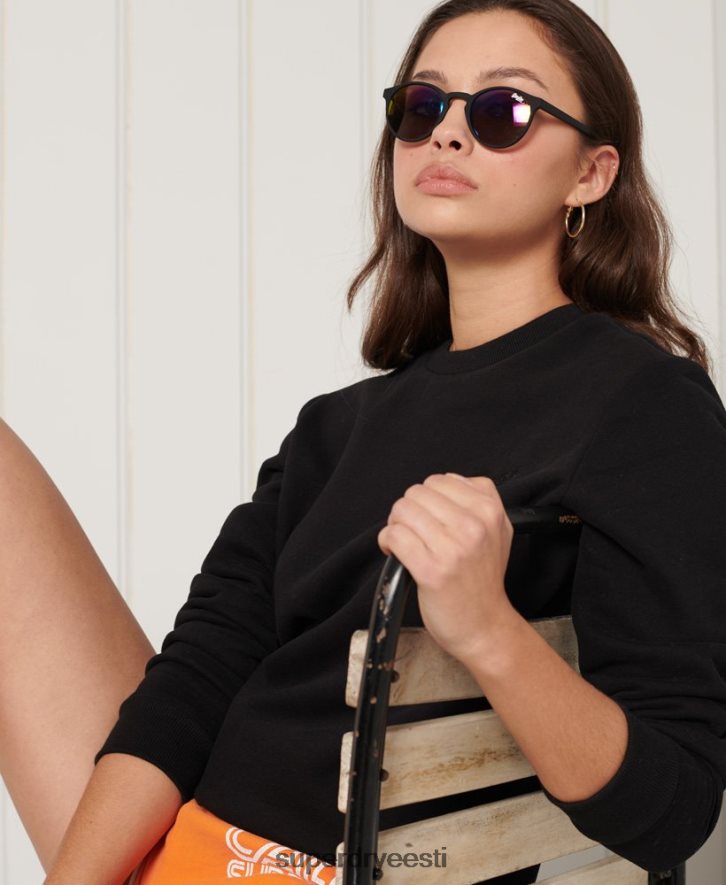 Superdry naised oranž silt klassikaline dressipluus B2LT46130 Riietus must