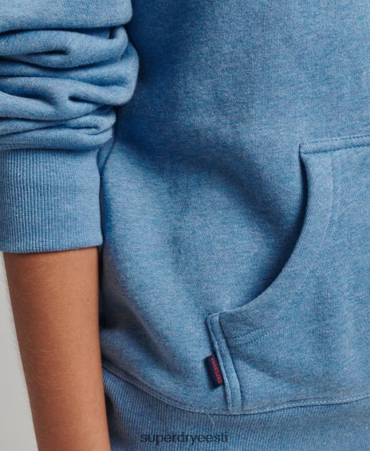 Superdry naised orgaanilisest puuvillast essentsiaalne logoga kapuuts B2LT45746 Riietus sinine