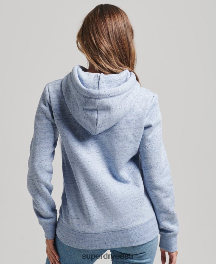 Superdry naised orgaanilisest puuvillast essentsiaalne logoga kapuuts B2LT46117 Riietus helesinine